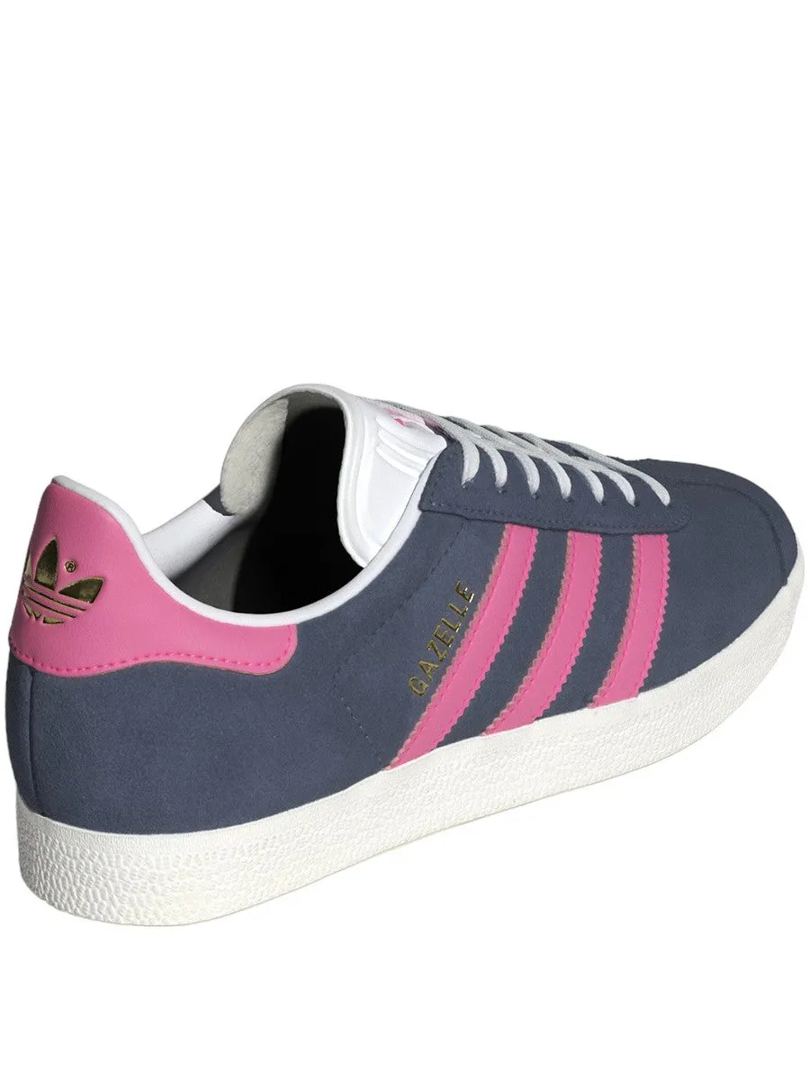 Adidas Gazelle W ID3189 - Sneaker Donna in Suede Blu e Rosa