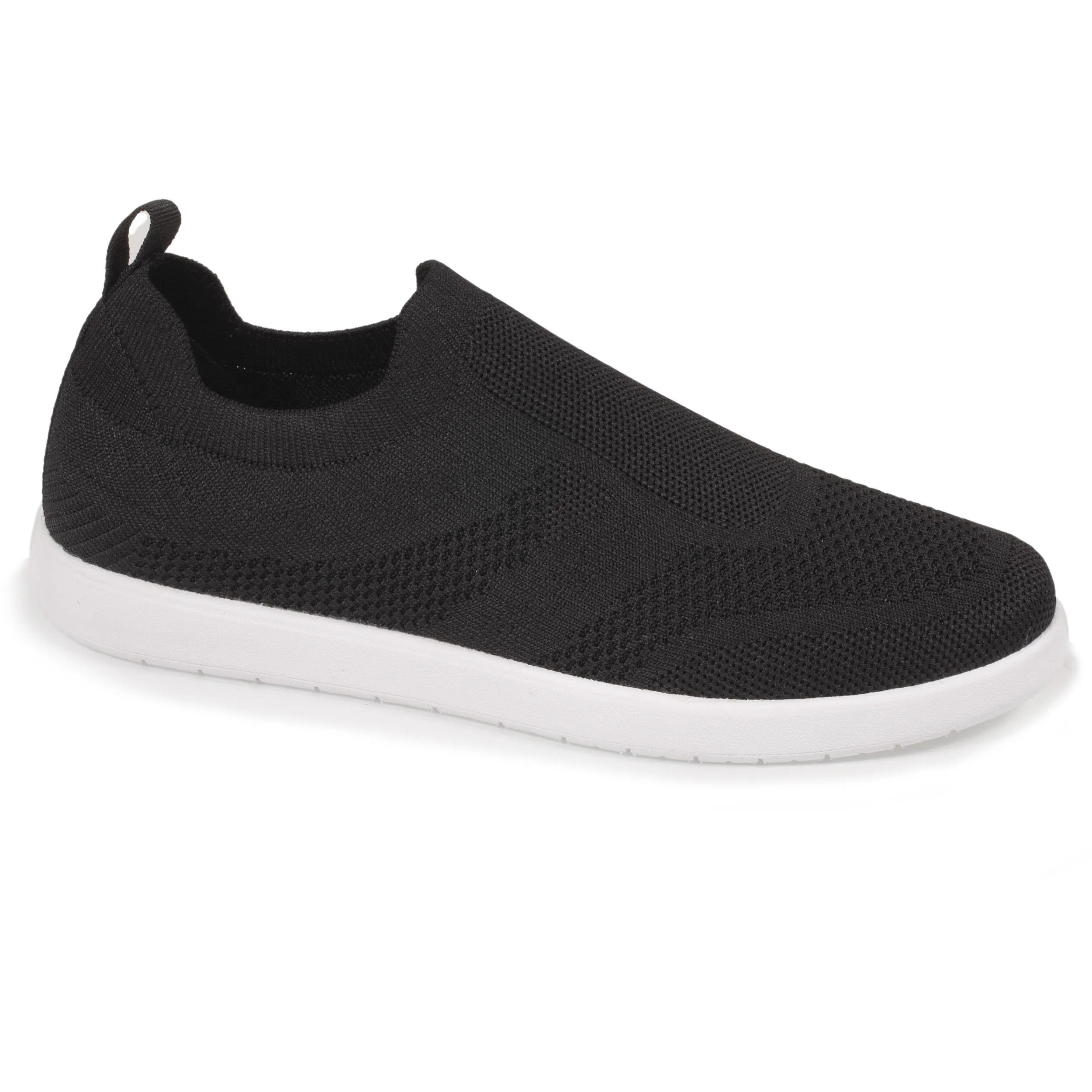 Baskets Confort Homme Slip-on Noir