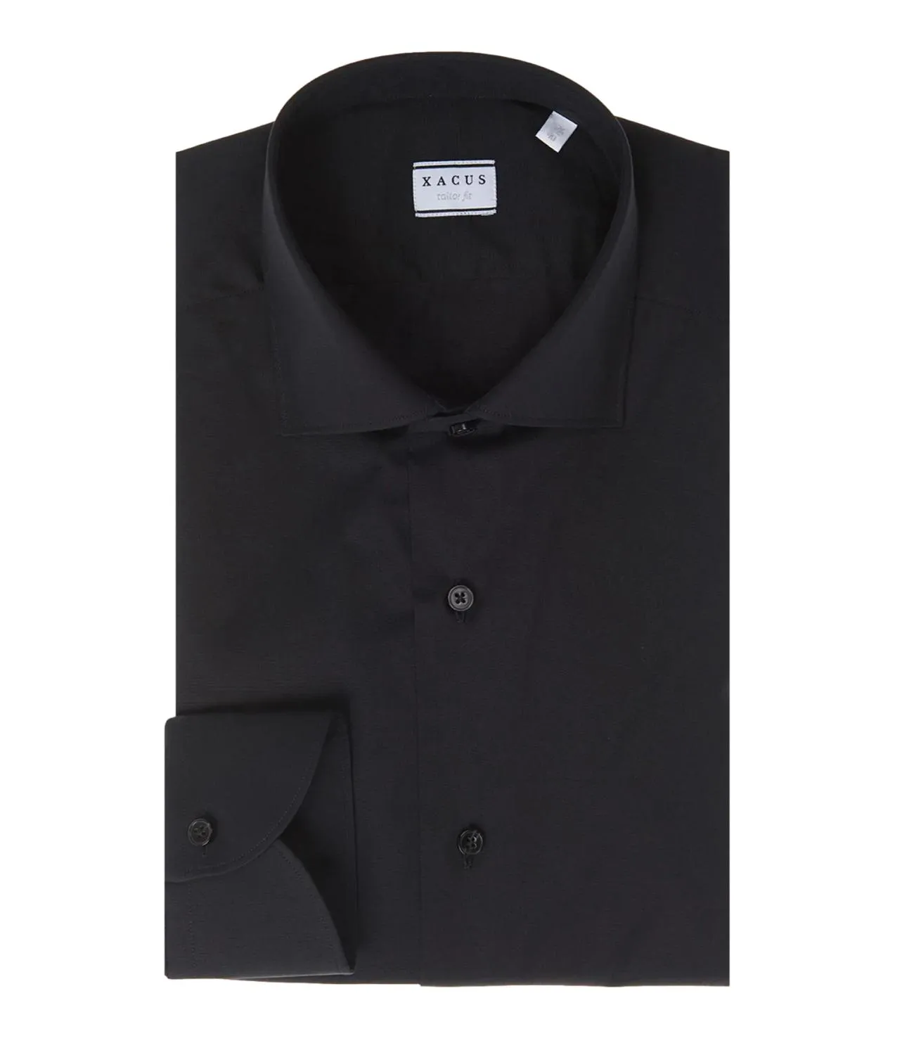 Camicia Xacus nero taylor fit uomo