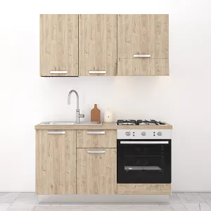 Cucina completa 150cm Uragano, perfetta per arredare un appartamento, B&B o un Hotel