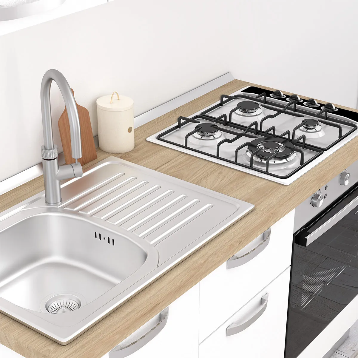 Cucina completa 150cm Uragano, perfetta per arredare un appartamento, B&B o un Hotel