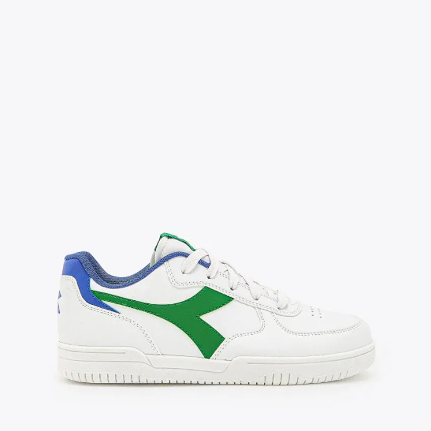 DIADORA SNEAKERS RAPTOR LOW GS BIANCO-VERDE JOLLY