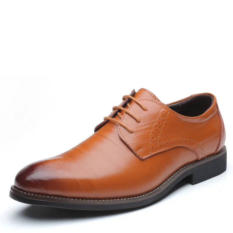 Formal Plus Size Business Men's With Lace Up Leather Shoes