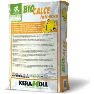 Kerakoll - Biocalce Intonaco naturale eco-compatibile per intonacature traspiranti Kg. 25