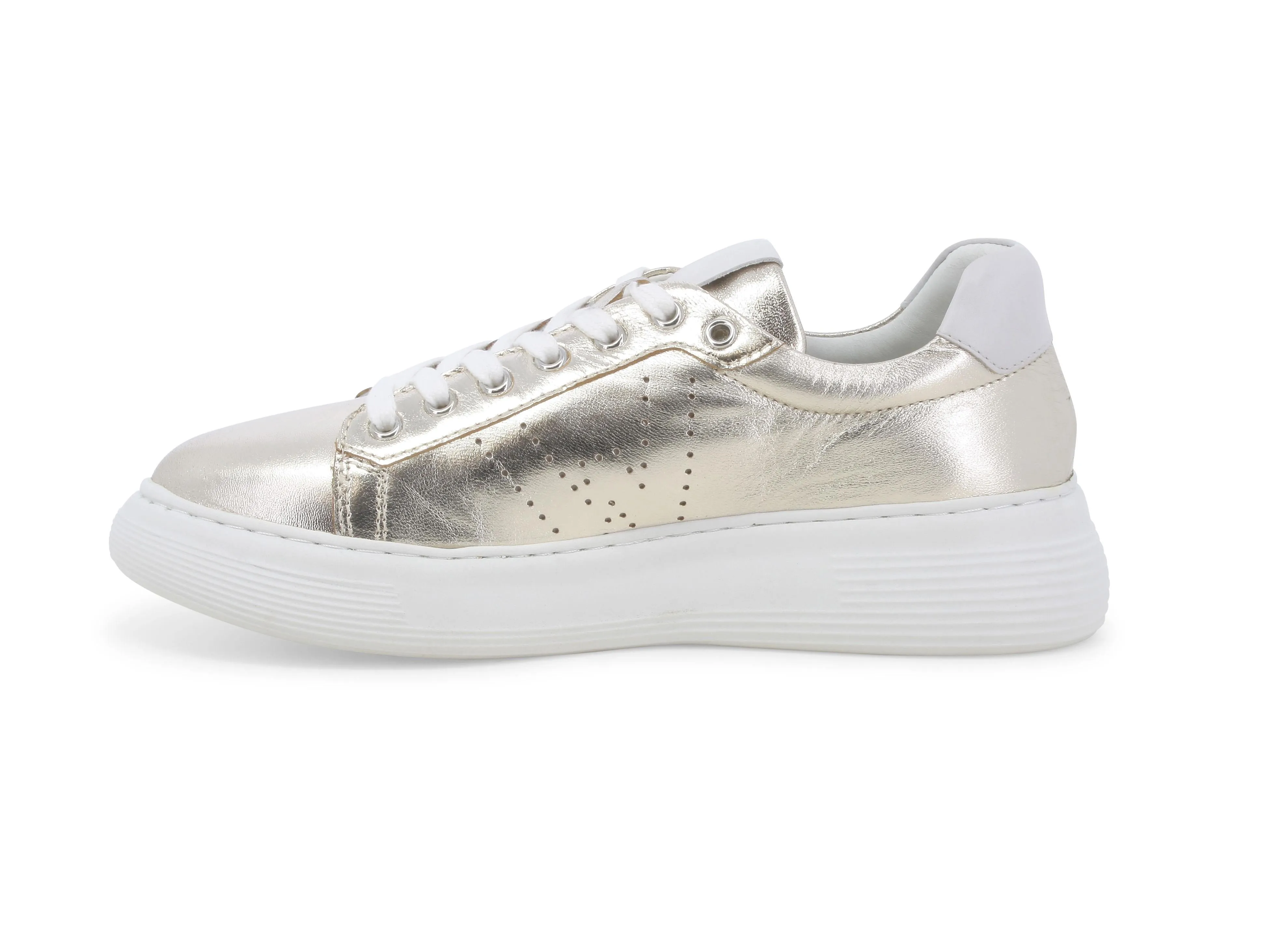 Melluso Donna Sneakers Primavera in Pelle Metallizzata