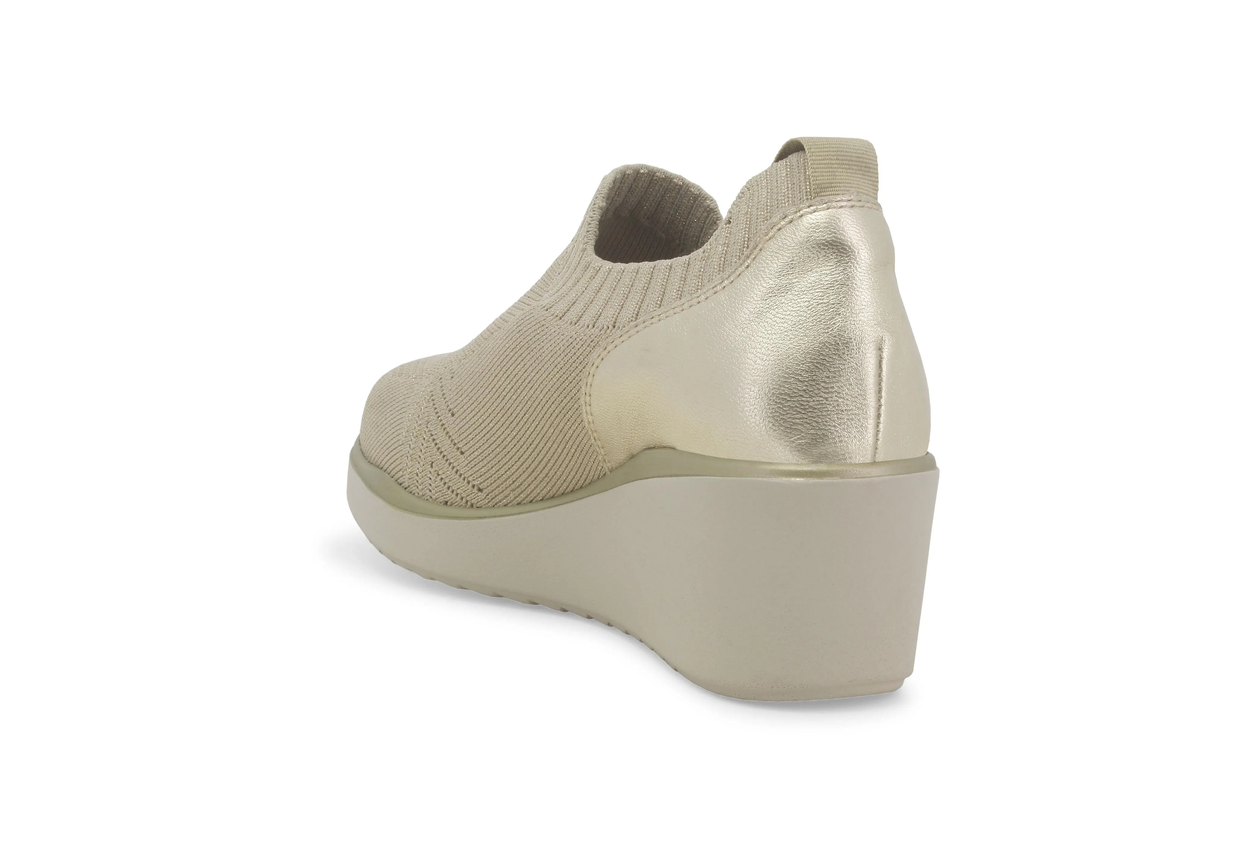 Melluso Slip-on Donna Estiva Zeppa Tessuto Elasticizzato