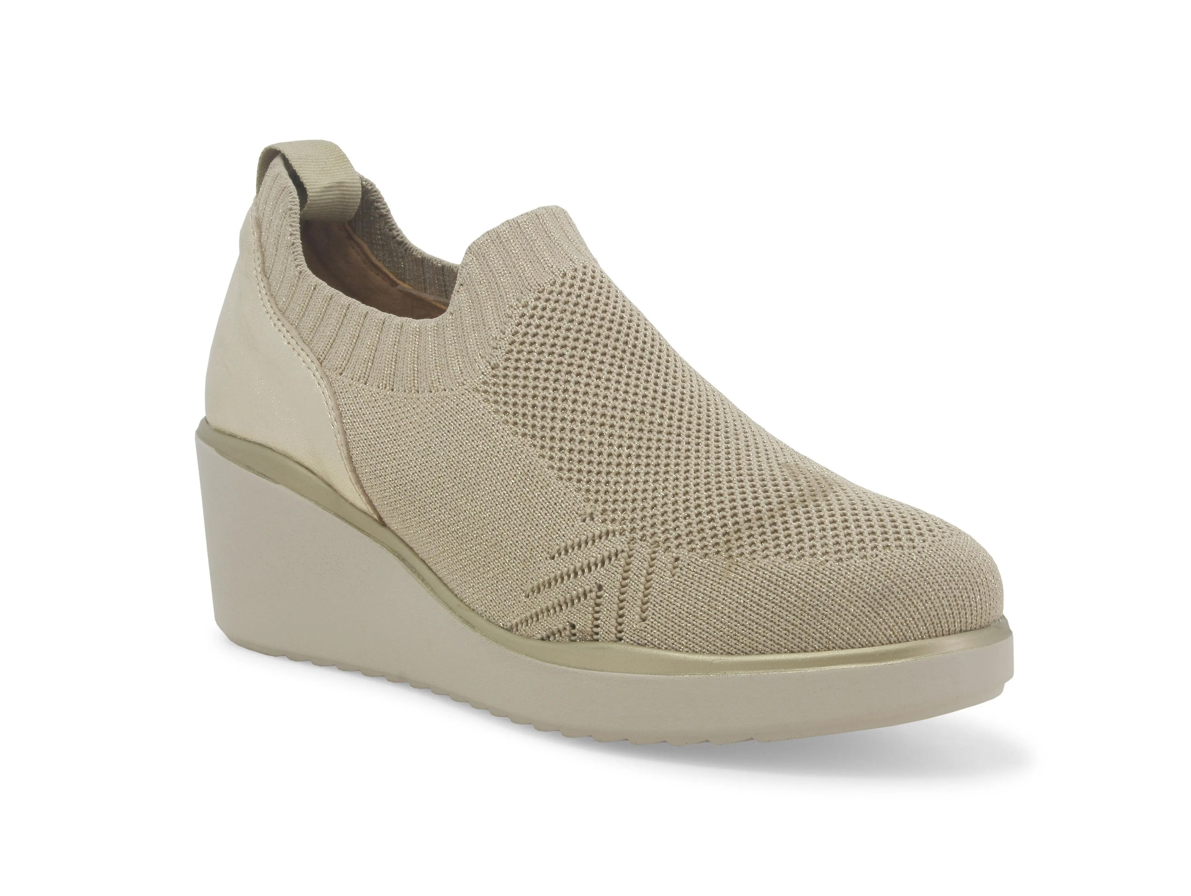 Melluso Slip-on Donna Estiva Zeppa Tessuto Elasticizzato