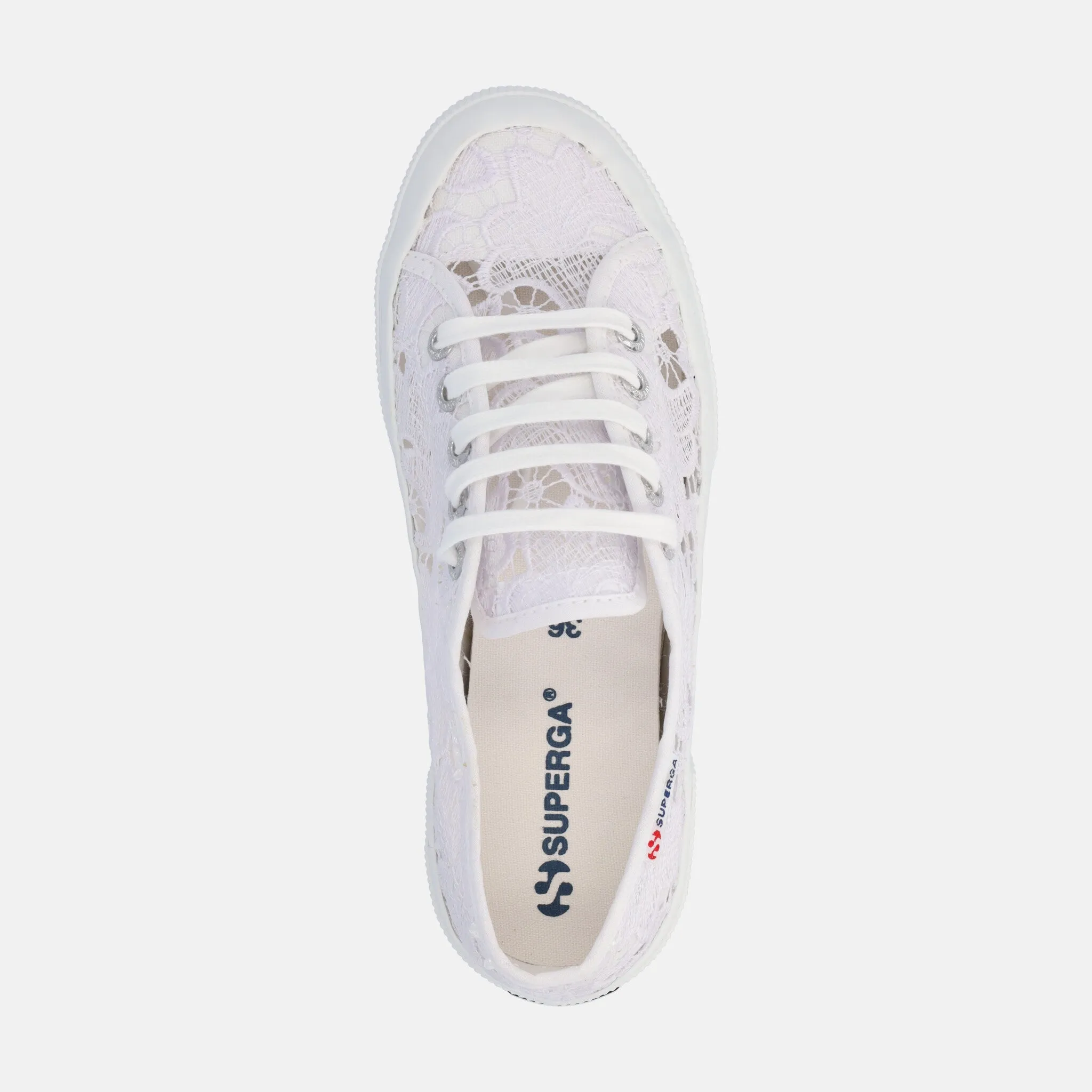 Scarpe donna Superga con macramé