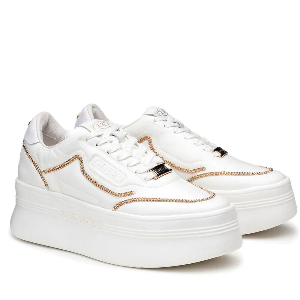 Sneakers Donna CULT Pearl 3966 in Pelle Bianca