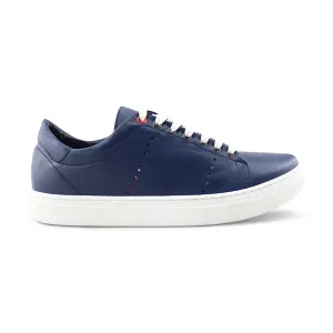 Sneakers in pelle blu