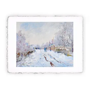 Stampa di Claude Monet - Neve all'Argenteuil - 1875