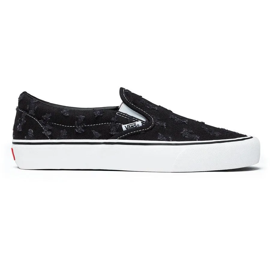 Supreme/ Vans Hole Punch Denim Slip-On Pro (Black)